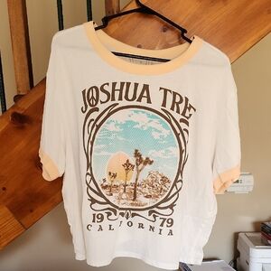 Wound Up Cream and Peach T-Shirt